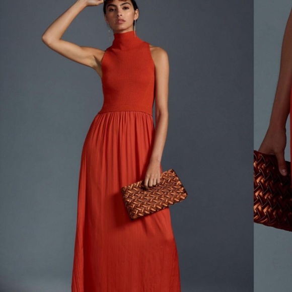 Sleeveless mock turtleneck dress - Picture 1 of 3